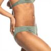 Slip Bikini Roxy Donna Antracite Tessuto Riciclato Mare