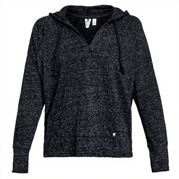 Felpa con cappuccio Roxy Donna tessuto fiammato relax