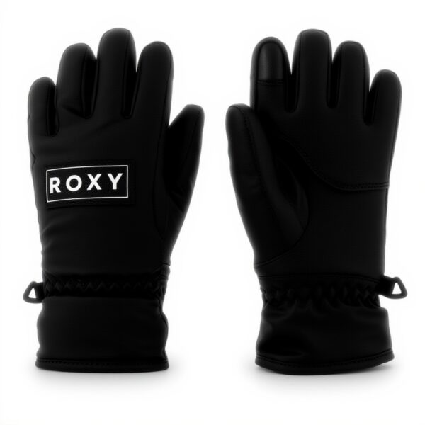 Guanti Roxy Freshfield Bambine Ragazze Sci Caldo Malva Nero