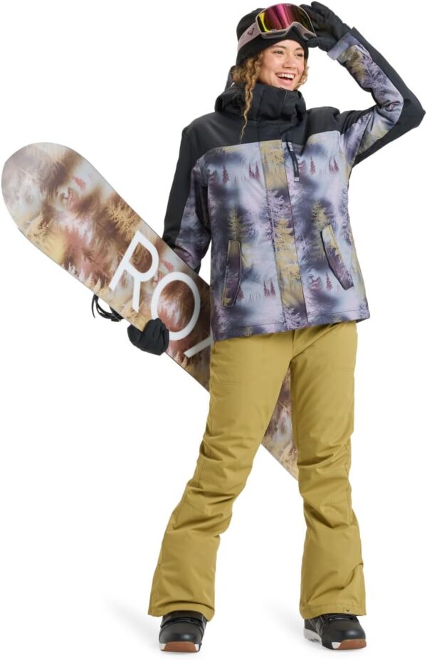 Gilet Donna Roxy Jetty Block Jacket Snowboard Ice Blue-3