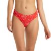 Roxy Bralette Bikini Top Donna Regolabile Nero Poppy Red-4