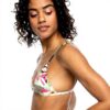 Roxy Bikini Top Donna Tri Parte Egret Artsy Floral