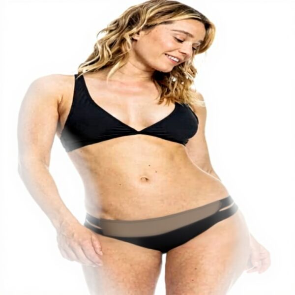 Bikini Roxy Nero tessuto riciclato donna mare piscina