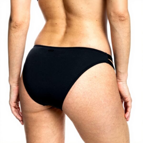 Bikini Roxy Nero tessuto riciclato donna mare piscina