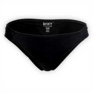 Bikini Roxy Nero tessuto riciclato donna mare piscina