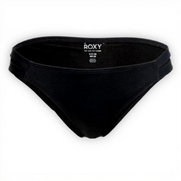 Bikini Roxy Nero tessuto riciclato donna mare piscina