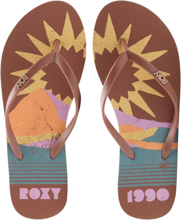 Roxy Viva Stamp II Sandali Donna Infradito Gomma Armor White-3