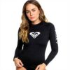 Rash guard donna Roxy UPF 50 maniche lunghe Anthracite
