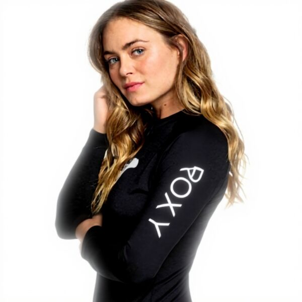 Rash guard donna Roxy UPF 50 maniche lunghe Anthracite