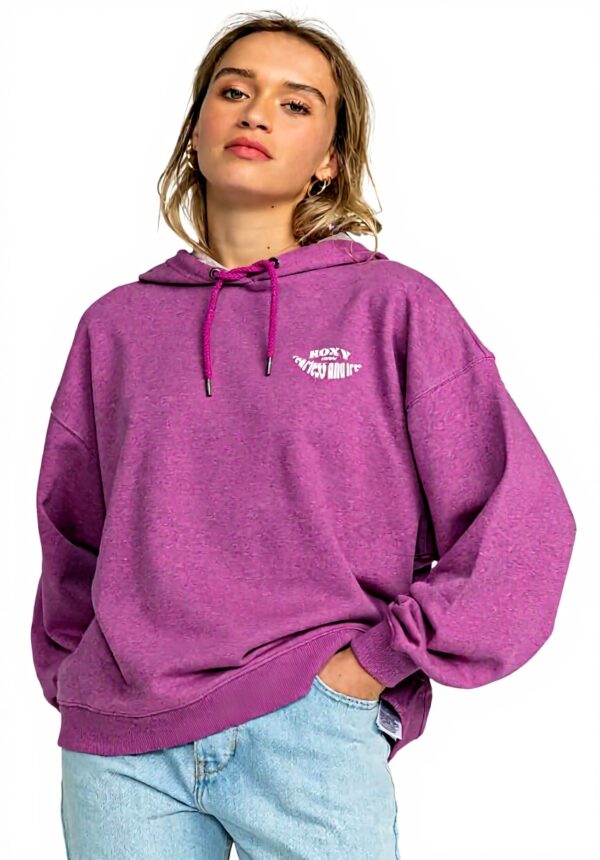 Felpa con cappuccio Roxy Donna Viola traspirante