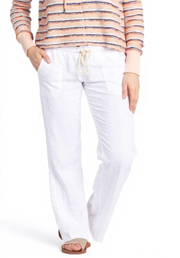 Pantaloni Roxy Oceanside Donna Lino Viscosa Comodo
