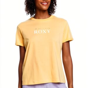 T-shirt Roxy Donna scritta petto decorazione frontale-0