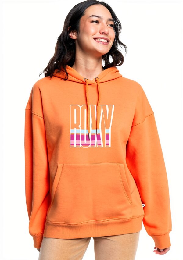 Roxy Maglione Donna Felpa con Cappuccio Arancione Sportiva