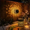 🇲🇦🔥 Applique solaire murale tournesol – Lampe décorative de jardin mandala – Lumière LED chaude – Lampe solaire étanche pour terrasse – 7 couleurs – Convient aux jardins, clôtures, porches, balcons et aménagements paysagers – Paiement à la livraison 🔥🌻🌿💡🛒
