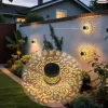 🇲🇦🔥 Applique solaire murale tournesol – Lampe décorative de jardin mandala – Lumière LED chaude – Lampe solaire étanche pour terrasse – 7 couleurs – Convient aux jardins, clôtures, porches, balcons et aménagements paysagers – Paiement à la livraison 🔥🌻🌿💡🛒